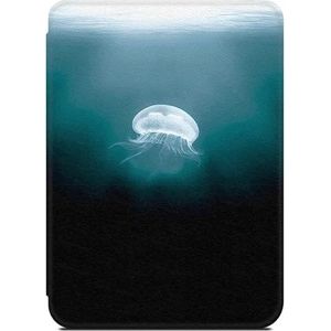 E-book beschermhoes Lichtgewicht hoesje for Kobo Nia E-Reader (2020 release, model N306), slanke beschermhoes met automatische slaap-/waakfunctie e-book cases (Color : Jellyfish, Size : For Kobo Nia