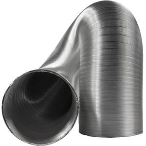 15 cm/150 mm aluminium buis, 1,5 m lang, flexibele ventilatiebuis, voor wasdroger, afzuigkap, buisventilator, airconditioning, luchtkanaalinlaat, afvoerslang voor broeitenten, kweekbox