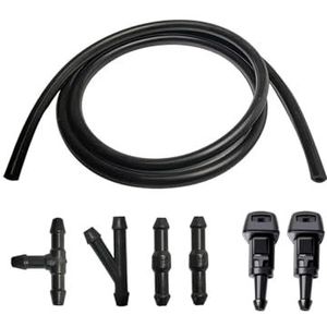 Sproeiers Universele Front Sproeier Nozzle Voorrui Voor Chrysler PT Voor Cruiser 2006 2007 2008 2009 2010 Kunststof Sproeier Voor De Achterruitsproeier(Black03)