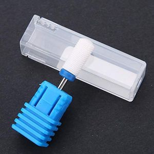 Juroupi 5 Type Keramische Cilindervorm Slijpkop Nagelboorboor voor Manicure Boren Machine (Ronde kale kop m)
