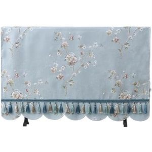 WLTYSM TV Cover Stof LCD TV Cover Stofkap 55 Inch 65 Desktop Opknoping Universele TV Kast Tafelkleed Cover Handdoek TV Display Beschermers (Lichtgeel, 58 inch)