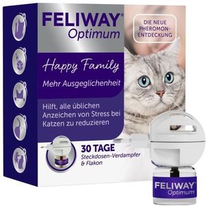 FELIWAY® Optimum Startset, anti-stress kat, verdamper voor stopcontact en navulcacon, 48 ml