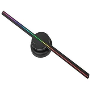 3D HD Hologram Fan Projector SD 42cm/16.5in LED Sign Holografische Speler Ondersteuning Afbeelding Video Winkel Bar Feest Reclame Display Licht Levendige beelden