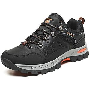 EKsma Wandelschoenen voor heren, lichtgewicht, antislip, resistente wandelschoenen, outdoor, trailing, trekking, camping, wandelschoenen, Zwart, 44 EU