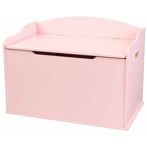 KidKraft 14957 Austin houten speelgoedkist voor kinderen met deksel, meubilair voor kinderkamer - roze