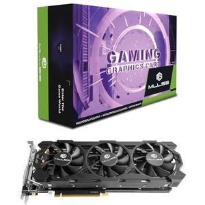 Mllse GeForce GTX 1080 8 GB grafische kaart, GDDR5X 256bit videokaart voor gaming GPU PCle 3.0x16 DP HDMI ondersteunt Ray Tracing 2K 4K Game PC Triple Cooling Fan
