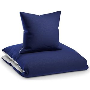 sleepwise Beddengoed 140 x 200 cm, 2-delige zomerbedlinnenset, Oeko-Tex-standaard, uiterst zacht, ademend, strijkvrij en kreukvrij, dekbedovertrekset van geborsteld microvezel met kussensloop van 65 x