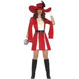 Musketier Kostuums | Musketier De Rode Wacht | Vrouw | Maat 42-44 | Carnaval kostuum | Verkleedkleding