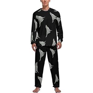 Sea Lion Dieren Zachte Heren Pyjama Set Comfortabele Lange Mouw Loungewear Top En Broek Geschenken XL