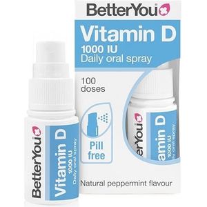 BetterYou Dlux 1000 Daily mondspray, vitamine D, per stuk verpakt (1 x 40 g)
