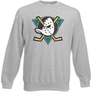 Urban Backwoods Ducks Hockey Heren Sweatshirt Pullover Sweater Grijs Maat XL