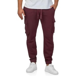 riverso RIVLoris Cargo joggingbroek voor heren, katoen, lang, regular fit, cargobroek, sportbroek, trainingsbroek, vrijetijdsbroek, zakken, rood, blauw, zwart, groen, S, M, L, XL, XXL, 3XL, 4XL, 5XL,