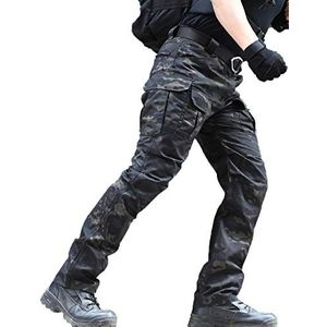 Waterbestendige broek voor heren Relaxed Fit Tactical Combat Army Cargo-werkbroek met meerdere zakken (#56 AY, Tag XL)
