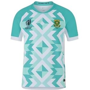 2023 RWC Springbok Stadium Jersey, rugbyshirt, voetbalshirt for wedstrijdtraining for heren(Green,S)