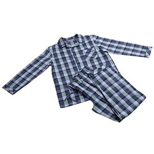 Revise RE-911 herenpyjama - pyjama voor heren - pyjama - 100% katoen, groen/donkerblauw 1050, M