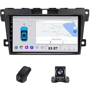 Android 14 Autoradio geldt voor Mazda CX7 CX-7 CX 7 ER 2009-2012 Autoradio 2 Din Carplay Android Auto 9 Inch Touchscreen met GPS-navigatie WiFi FM-radio Camera ADAS DVR 1080P-Video(X1)