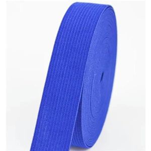 Gekleurde elastische banden 20 mm platte naai-elastiek voor ondergoed broek beha rubberen kleding decoratieve zachte tailleband elastisch-blauw-20mm 1yard