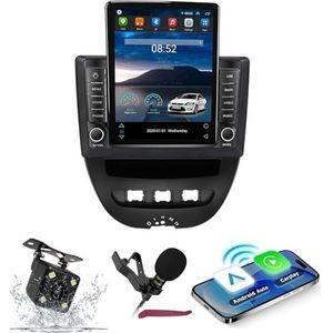 Android 14 Autoradio Navi voor T-oyota aygo/P-eugeot 107 / C-itroen C1 (2009-2015) 9.7 ""Screenradio met draadloze carplay Android Car GPS met Bluetooth 5.0 HIFI FM 5G-WiFi SWC MIC,M200s