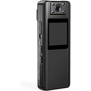 Mini-lichaamscamera, A22 Draagbare Mini Op het lichaam gemonteerde camera 1080P HD 4 stuks IR Nachtzichtlicht met achterclip Bewegingsdetectie Camcorder voor wetshandhaving, levering (Size : With 64G