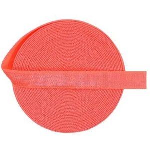 Glanzende niet-vouwbare elastische 3/8"" 10mm spandex satijnen band bh-band lingerie ondergoed naaien rand 50 100 yard door Spool-neon oranje-10mm-100 yards
