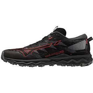 Mizuno Heren Wave Daichi 7 GTX Trail Running schoen, zwart/bitterzoet/ijzeren poort, 9 UK, Zwarte bitterzoete ijzeren poort, 43 EU