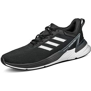 adidas Response hardloopschoenen voor heren, Zwart Wit Grijs Negbás Ftwbla Grisei, 40 EU