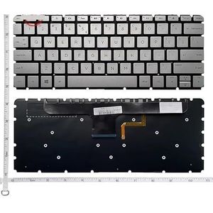 VOOR HP ENVY 13-AB 13-AB105TX 13-ab023TU 13-ab026TU 13AB024TU laptop US backlit toetsenbord zilver/goud(Silver)