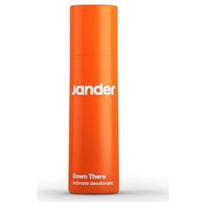 JANDER DOWN THERE deodorant voor de intieme zone van de man, zweet- en geurcontrole, transparant en snel intrekkend, zachte geur, veganistisch, met natuurlijke ingrediënten.