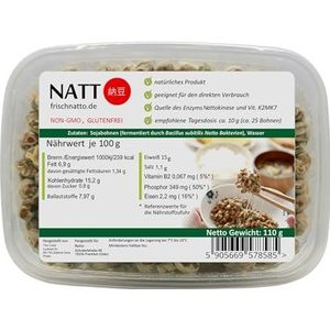 Natto (gefermenteerde sojabonen) - vitamine K2mk7, nattokinase, soja-isoflavonen, probiotische bacteriën