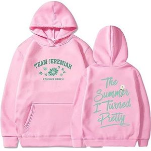 HORNE Dames sweatshirt The Summer I Turned Pretty Seizoen 2 Hoodie Mannen Vrouwen Cosplay Hooded Pullover Lange Mouw Top XXS-4XL, roze, M