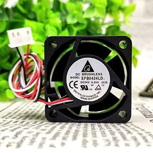 Delta EFB0424LD inverter mute fan 4020 24V 0.06A 3-wire belt speed measurement