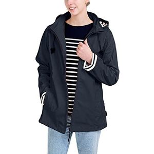 Breizh Ocean - Waterdichte regenjas voor dames, ERQUY, Getailleerd model met gestreepte binnenkant - Jas verkrijgbaar van XS tot 4XL