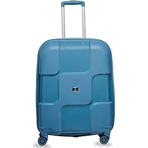 TROLLEYZ Venice No.10 - Reiskoffer 69x44x25 cm - Koffer met geïntegreerd TSA-slot - Extreem robuuste en lichte Hard Shell Koffer met Dubbele Stille 360° Wielen - Ice Blue
