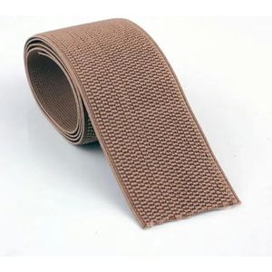 6CM brede duurzame broek rok riem Kleur elastische band/twill elastische tape Latex elastische tape rubberen band-bruin 02-60mm-1M