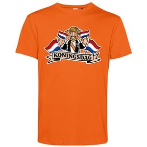 T-shirt kind Kingsday Cartoon | Koningsdag kleding | oranje t-shirt | Oranje | maat 164