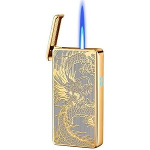 Butaan Torch Aansteker Intelligente Voice Aansteker Winddicht USB Oplaadbare Aansteker USB Oplaadbare Aansteker (Dragon)