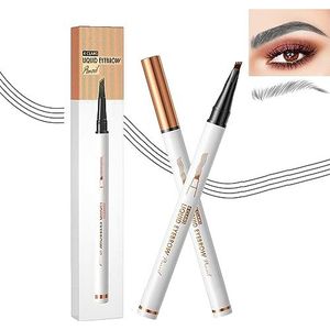 Probuk Wenkbrauwstift, vloeibare wenkbrauwstift, waterdicht, grijs, wenkbrauwstift, microblading effect, wenkbrauwstift met 4 punten, microblading pen, lang houdbaar, natuurlijk, veegvast (03#)