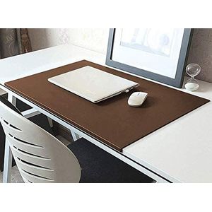 Luxe PU-lederen bureau-onderlegger met randbescherming, multifunctionele, waterdichte bureau-onderlegger, ultradun, antislip, muismat