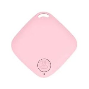 Mini GPS Bluetooth 5.0 Tracker Anti-Verloren Apparaat Vierkant Huisdier Hond Kat Kinderen Tas Portemonnee Tracking Smart Finder Gps Locator(Pink)