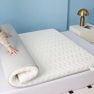 White/8cm,130x190cm,LDLCYCN Vloer Futon Matras Topper Verdikken 5Cm/8Cm Japanse Futon Matras Pad Ademend Comfortabel Opvouwbaar Camping Matras Tatami Mat Slaapmat Voor Slaapzalen