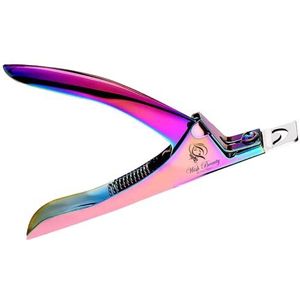 Nagelknipper Tip Cutters voor Acryl Valse Nep Gel Kunstnagels Roestvrij Scherp Professionele Manicure Pedicure Trimmer Nagelverzorging Gereedschap (Regenboog)