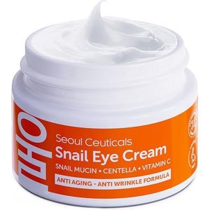 Korean Skin Care Snail Eye Cream - 97,5% Snail Mucin Korean Beauty Skincare Anti Aging Onder Eye Cream With Cica Centella Asiatica - Extreem effectieve anti-rimpel oogbehandelingscrème, 120 ml