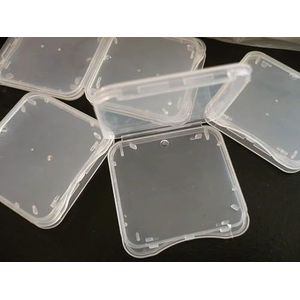 20 Pack SD MMC/SDHC PRO DUO Memory Card Plastic Storage Jewel Case (geheugenkaart niet inbegrepen) (1 3/8"" x 1 3/8"" x 1/4"") 10 Pack Helder