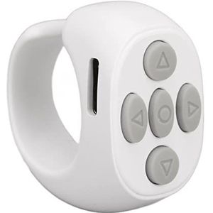Bluetooth Control Page Turner, Fingertip Page Turner voor Tik Tok, Multifunctionele Bluetooth-afstandsbediening voor Het Maken van Foto's, Het Bekijken van Video's en Het (Wit)