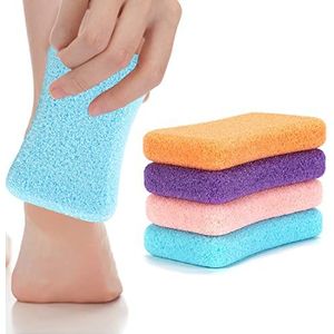 ReignSword 4 Pack Voet Puimsteen voor Eelt Verwijdering, Voet Scrubber Dode Huid Exfoliatie Voetvijl Pedicure Gereedschap voor Natte en Droge Voeten
