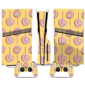 Anti Kras Voor PS5 Pro Skin Disc Edition & Voor PS5 Pro Skin Digital Edition Console Controller Vinyl Cover Skins Wraps Krasbestendig Compatibel 40542 Geen Schuimvorming(Disc Version)