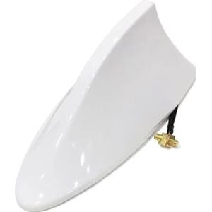 Audio- & videoantennes voor auto Auto haaienvin antenne cover basis vervangende radio signaal antennes dak exterieur accessoires decoratie Autoradio Antenne(White)