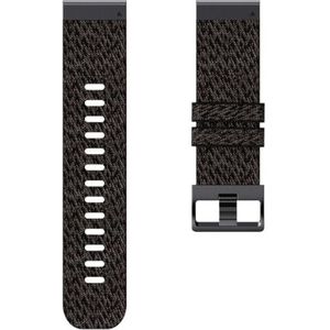 22 26 mm fit for Garmin Fenix7xpro snelsluiting nylon band geschikt for Fenix5/5X/5XPlus/6/6X/6XPro/7/7X/3/3HR horlogeband Tactix7 armband (Color : Black gray, Size : 22mm Fenix6 6Pro)