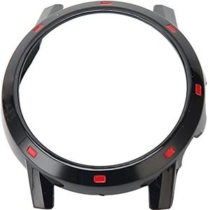 Smart Watch Edge Case, Beschermende Watch Edge Case-accessoire Schokbestendig voor Heren voor Valentijnsdag (zwart rood)
