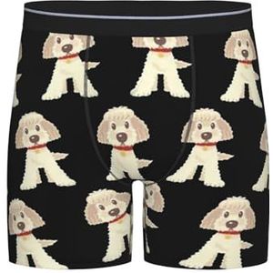 GRatka Boxer slips, heren onderbroek Boxer Shorts been Boxer Slip Grappige nieuwigheid ondergoed, Goldendoodle honden, zoals afgebeeld, XL